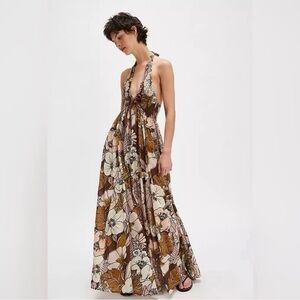 Free People | Bayside Backless Floral Maxi Dress - XL